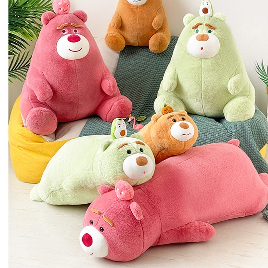 Thú nhồi bông Lotso Bơ, Bí đỏ êm mịn - Size từ 75cm đến 90cm - Quà tặng gấu bông Lotso cosplay xanh lá, cam cute