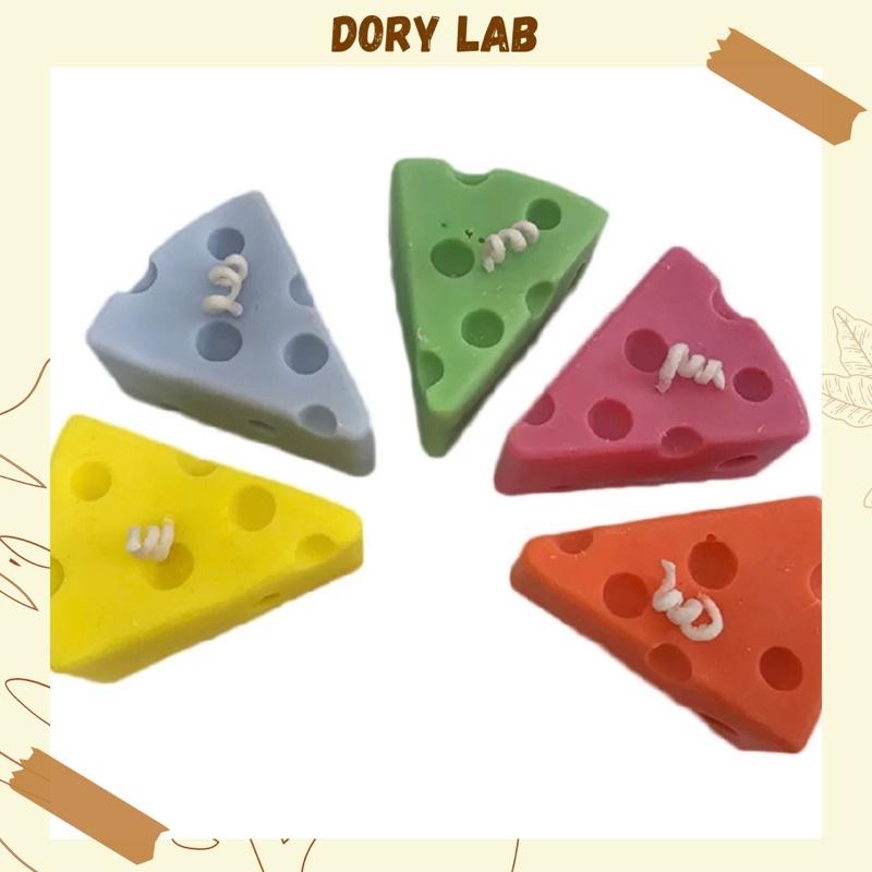 Nến Thơm Phô Mai Ngũ Sắc Không Khói, Phụ Kiện Decor Chụp Ảnh - Dory Lab