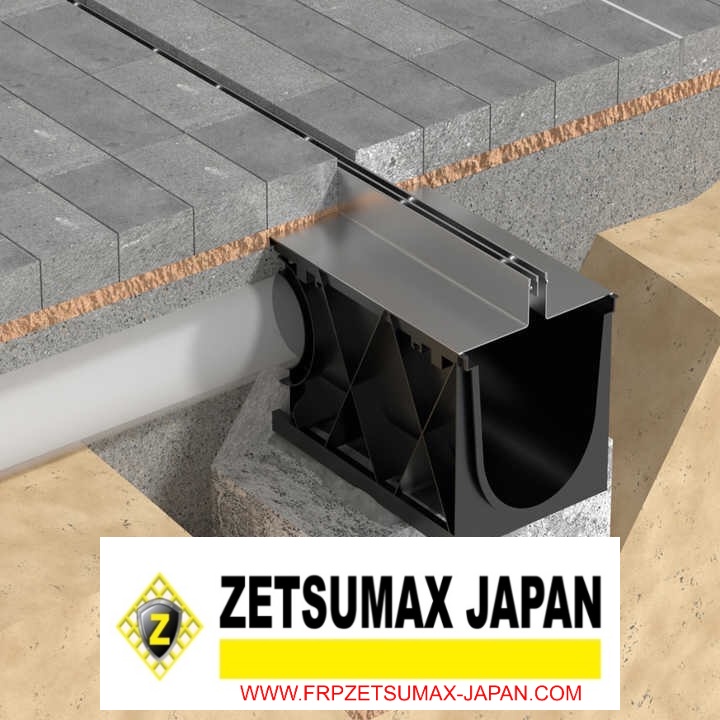 Rãnh Thoát Nước, Cống Thoát Nước Zetsumax -Japan Nhựa Hdpe Độ Bền Cao Chống Ăn Mòn Kích Thước (R)100 x (C)150 x (D)1000m