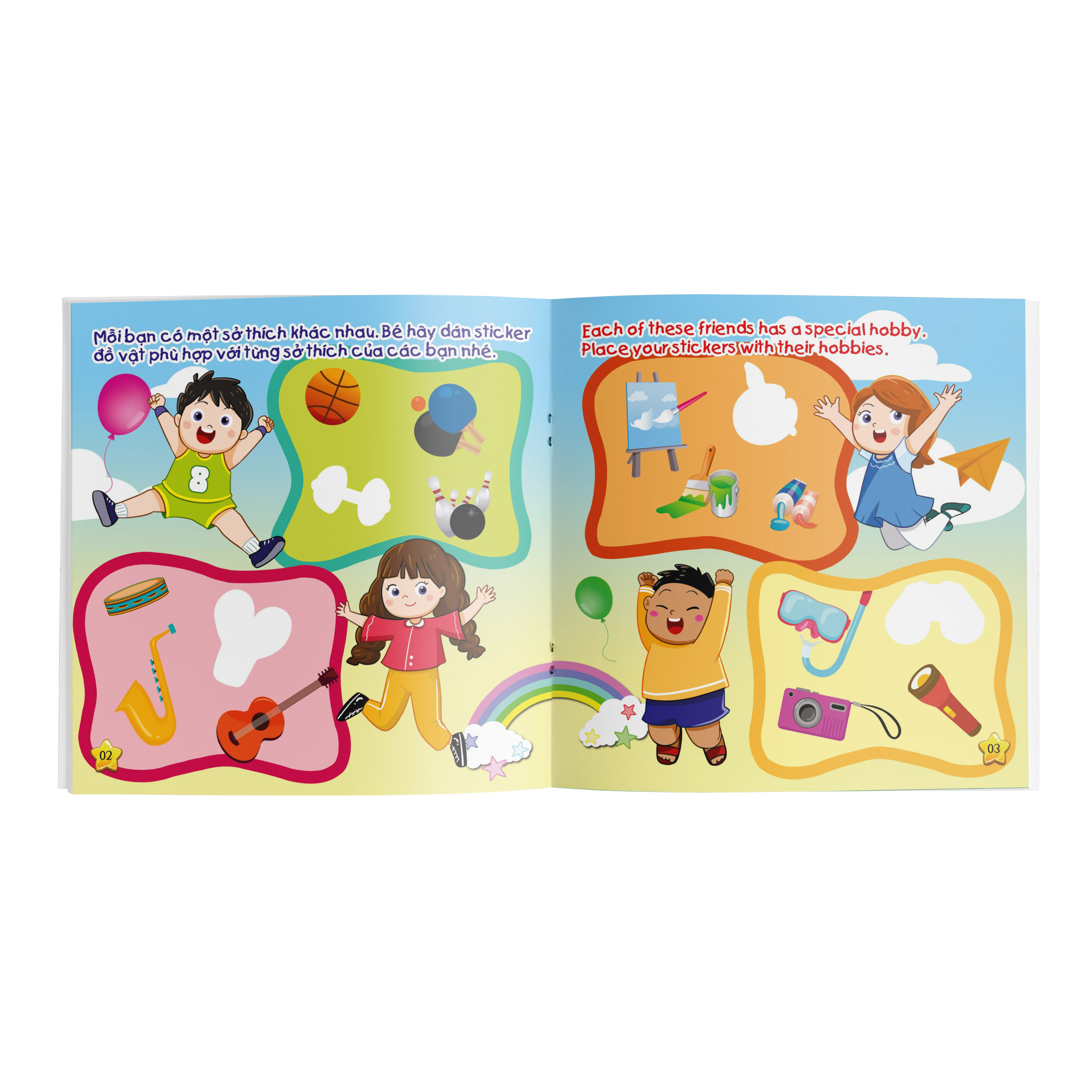 Combo 3 cuốn: Miếng dán Thông minh cho bé Phát triển tư duy IQ - My First Sticker Book