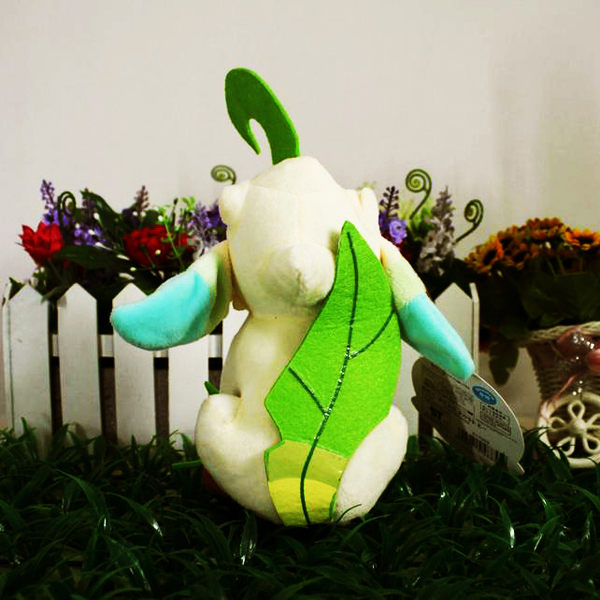 Gấu Bông Pokemon - Eevee Leafeon Hệ Lá Cây (30 Cm) Gb199 (Tặng 1 Móc Khóa Dây Da Pu Đính Đá Lấp Lánh)