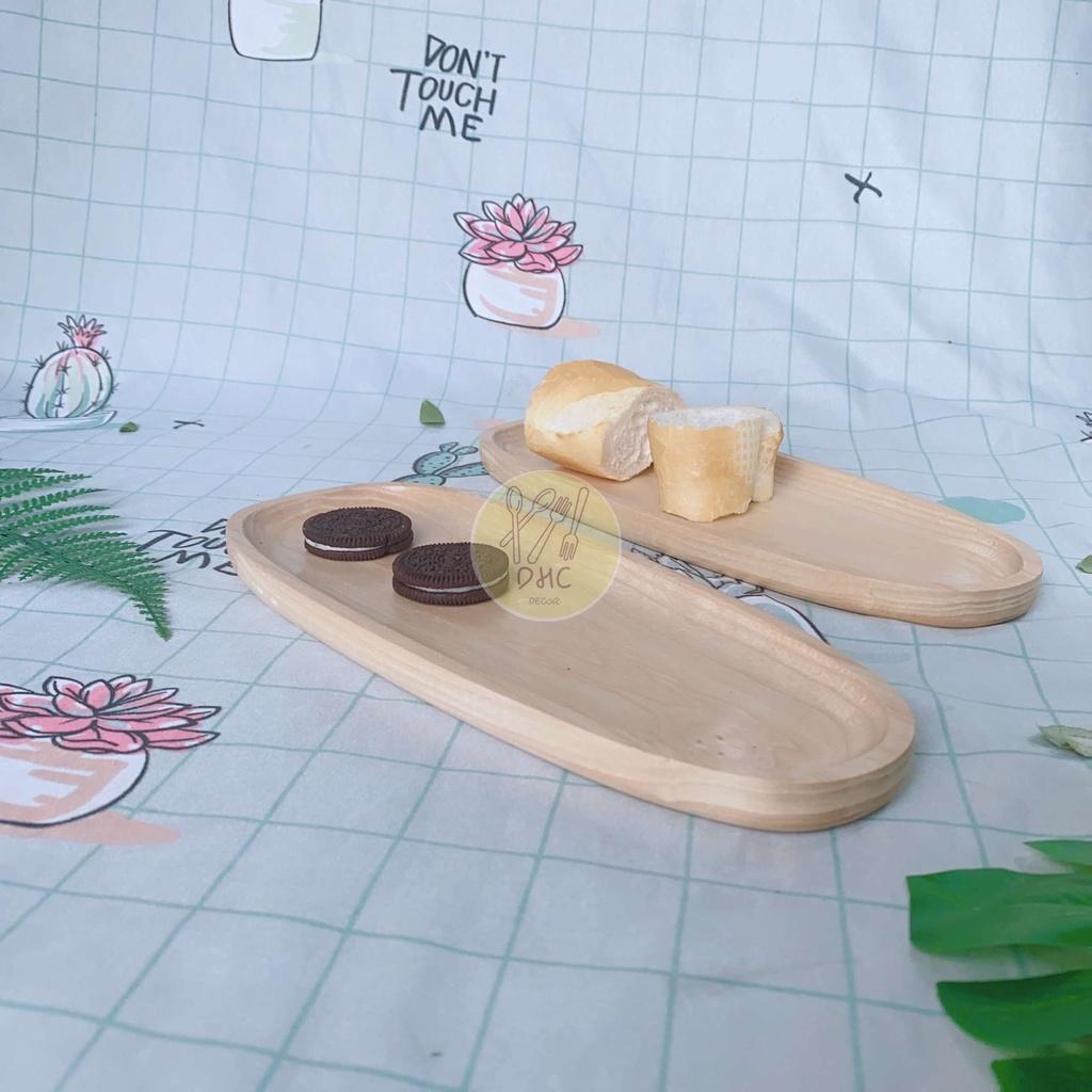 Khay hình đá cuội gỗ Tần Bì nguyên khối I Khay gỗ đựng đồ ăn ,Decor trưng bày, chụp hình sản phẩm