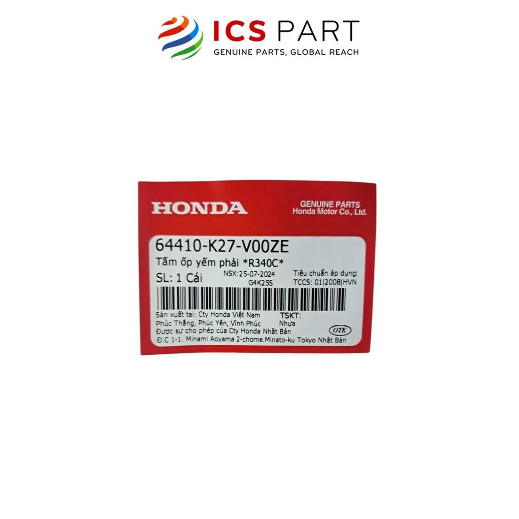 Ốp Trung Tâm (Tấm Ốp Yếm) Phải HONDA Air Blade 125 Đỏ Tươi R340C (64410K27V00ZE)