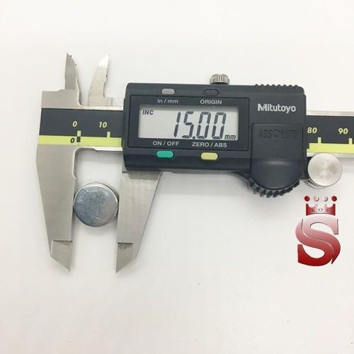 Nam châm vĩnh cửu mạ kẽm kích thước 15x5mm