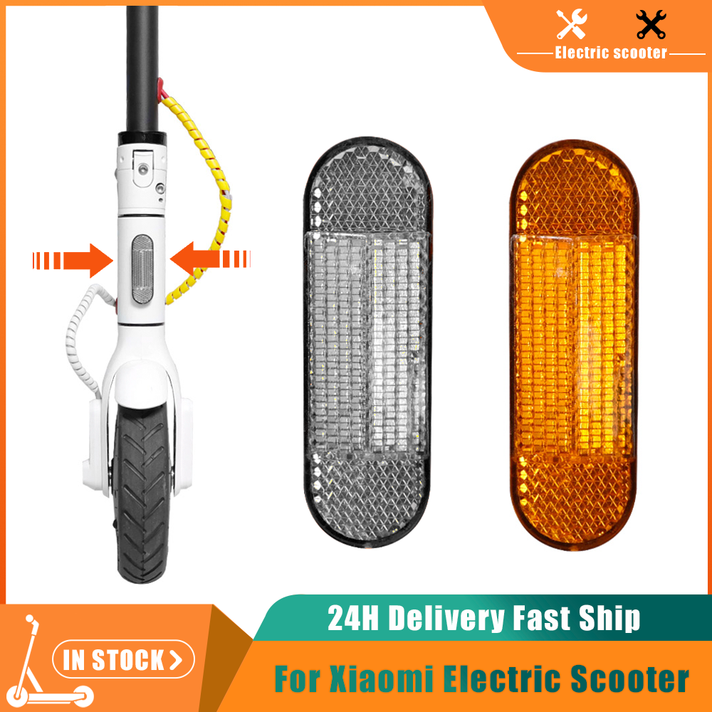 Phản Quang An Toàn Phía Trước Ống Cảnh Báo Ban Đêm Phản Quang Bảo Vệ Vỏ Cho Xiaomi 1S Pro Pro2 M365 Xe Điện Bền Chắc Chắn Một Phần Color: Yellow