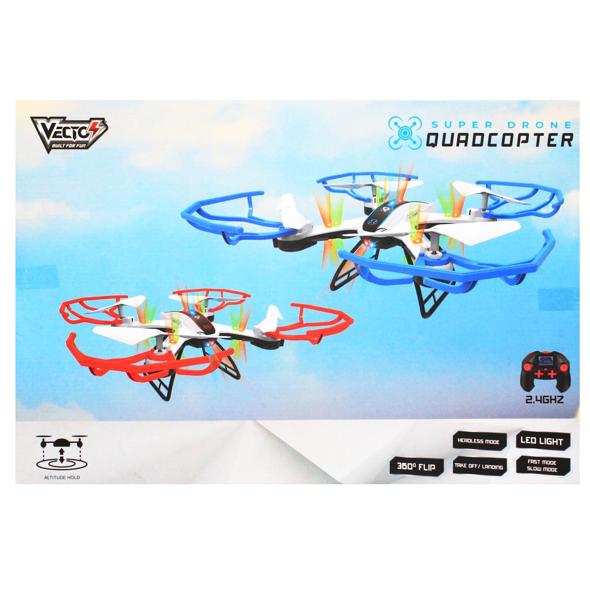 Đồ Chơi Siêu Drone Quadcopter Điều Khiển Từ Xa - Vecto VTX11/RD - Màu Đỏ