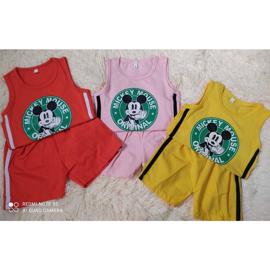 bộ ba lỗ micky chất liệu cotton