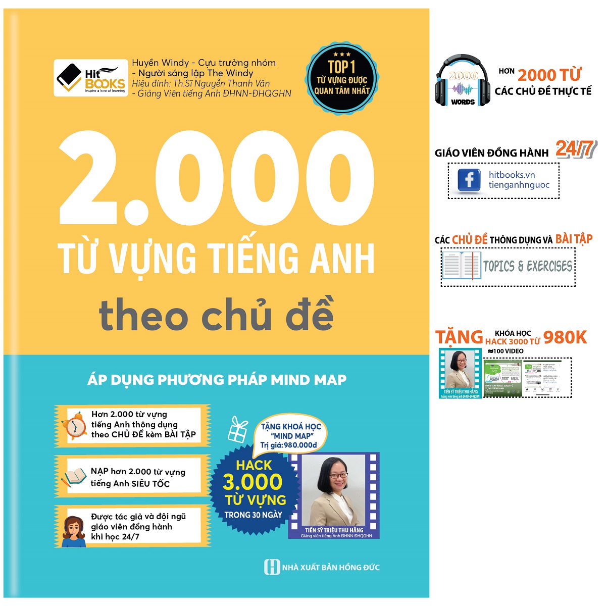 Sách - Combo Mind map hack 3000 từ vựng tiếng Anh + 360 động từ bất quy tắc và 12 thì tiếng Anh, 2000 từ vựng TA