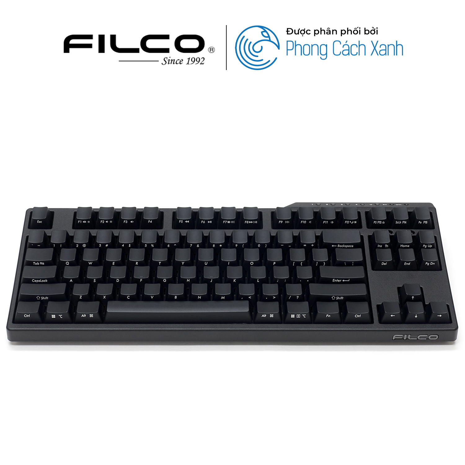 Bàn phím cơ Filco Majestouch Convertible 3 Ninja - Tenkeyless - Hàng chính hãng