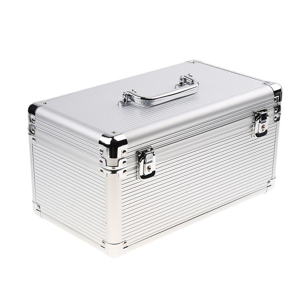 14-Bay 2.5"/3.5" SSD/HDD Protective Storage Carrying Box Aluminum