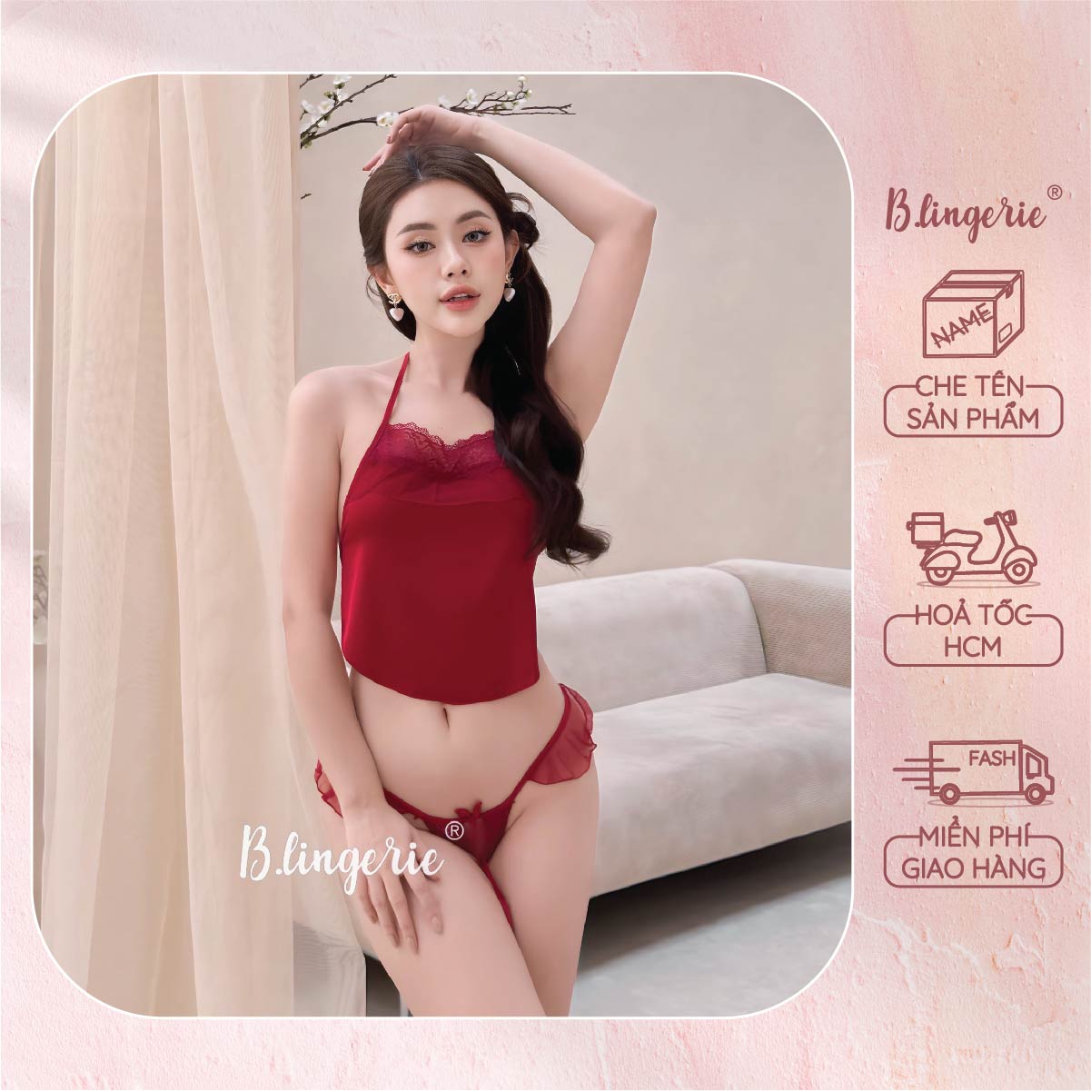 Bộ Đồ Ngủ Cosplay Yếm Gợi Cảm - B.Lingerie