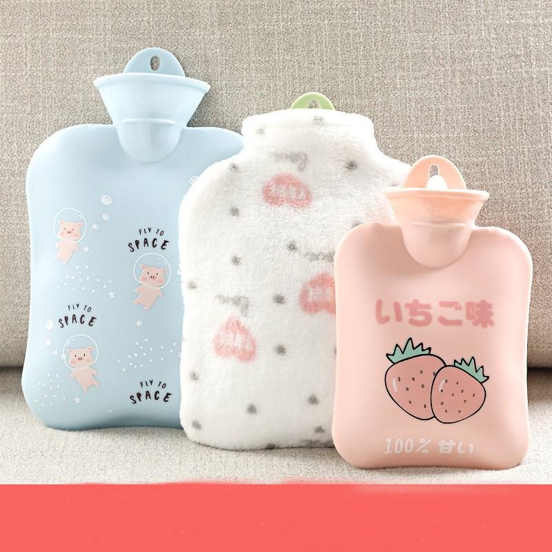 Túi Chườm Nóng Lạnh 1300ml ️  ️ Hình Cute Pig Big Size 1300ml ( Tặng Kèm Túi Vải Bông Mềm Mại).