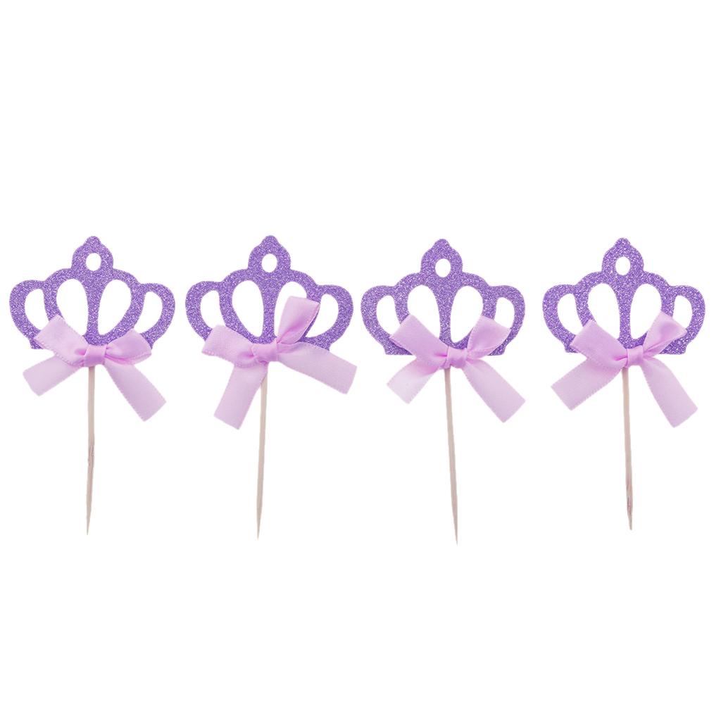 4/10 Pieces Glitter Handmade Beautiful Love Heart Cupcake Toppers Cake Birthday Party Wedding Party Decoration