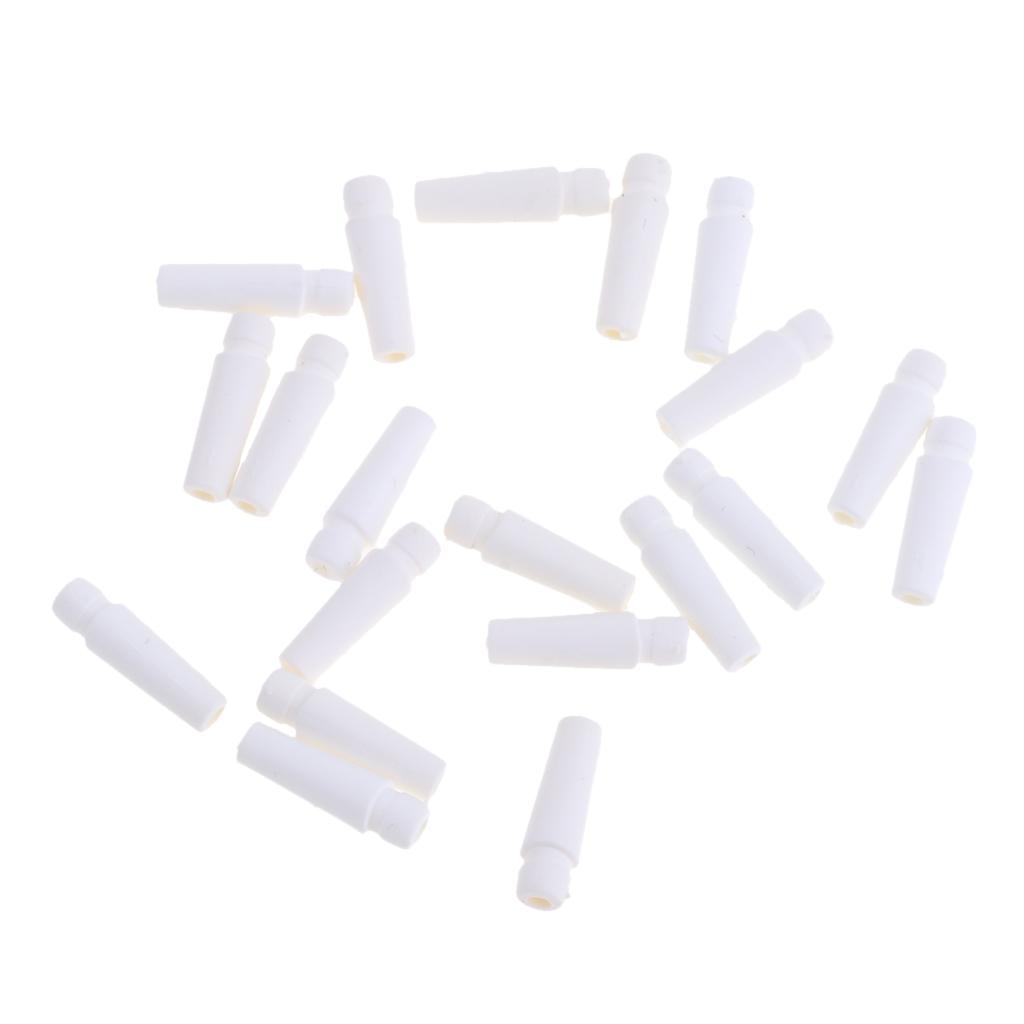 Headphone Tail Tube Buttom Cover for 3.2-3.5mm Earphone Shell  White