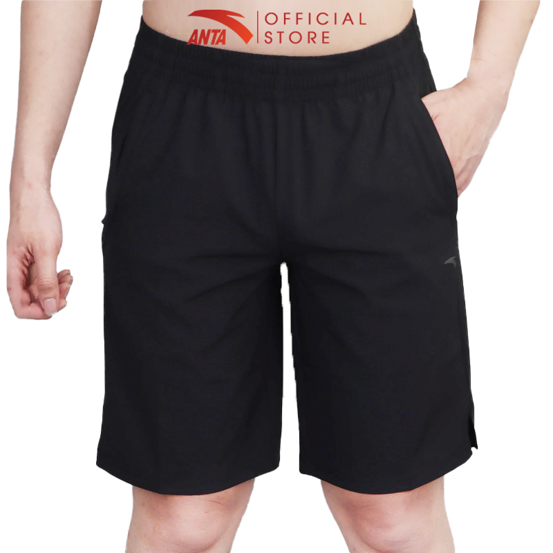 Quần short thể thao nam Running A-COOL II Anta 852317515 - 4 ĐEN - S