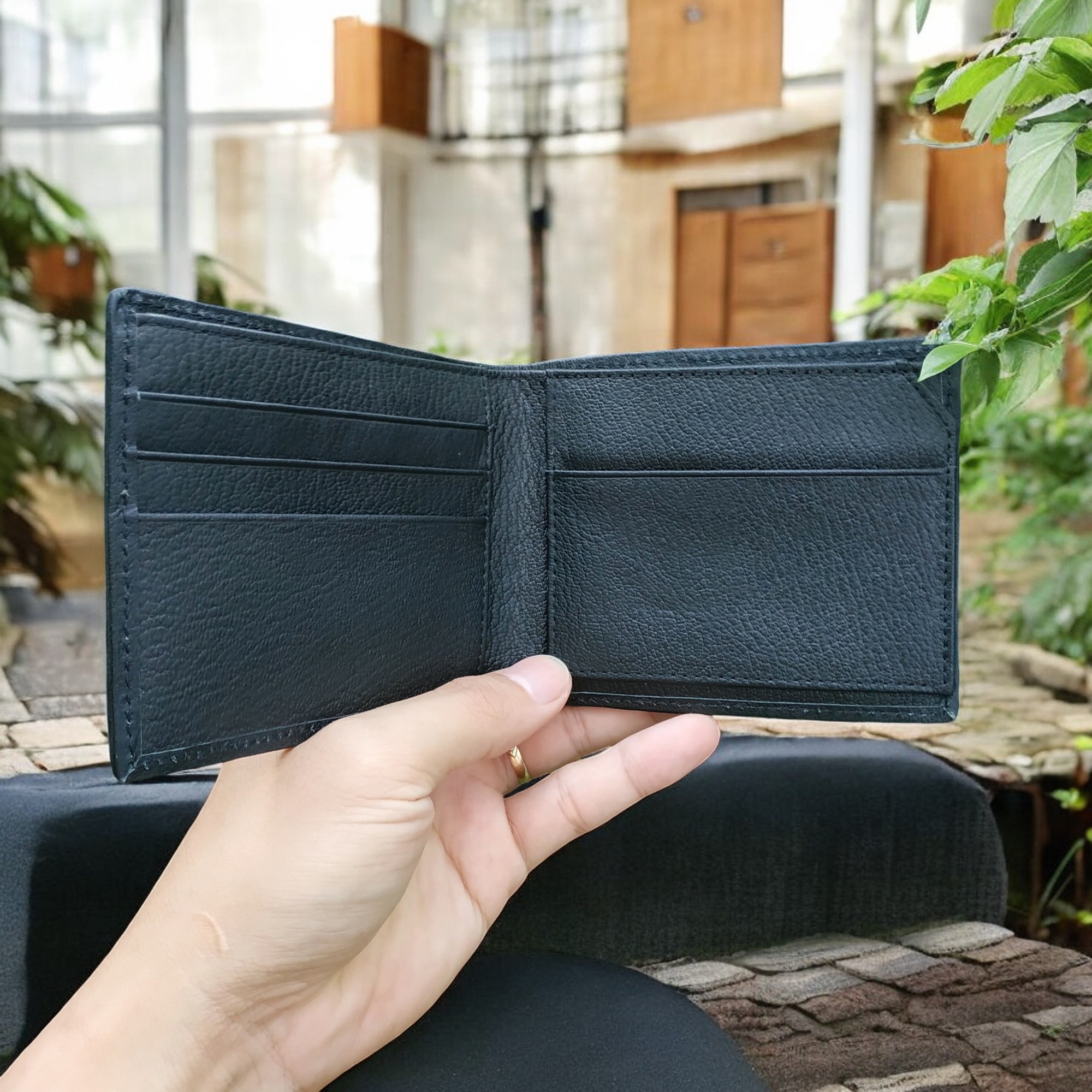 Ví Da Cá Sấu [VÍ NGUYÊN CON NHỎ CAO CẤP] Để Vừa Giấy Tờ Cũ. Thiết Kế Dáng Ngang Tiện Dụng