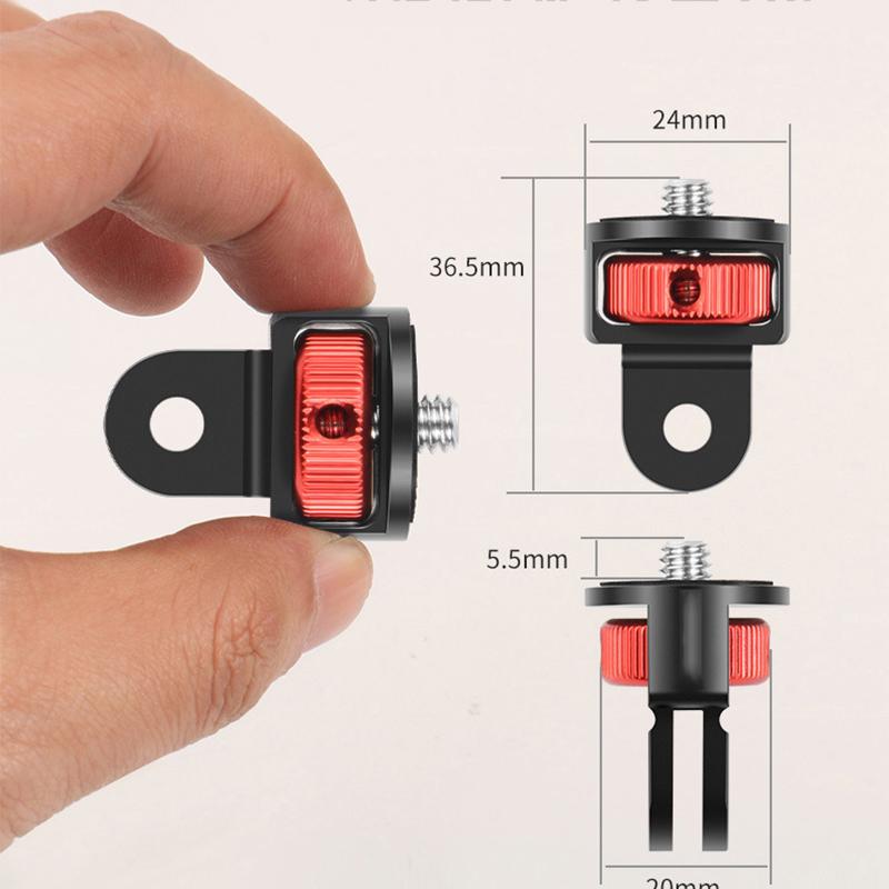 Universal 360 Xoay 1/4 "Bộ chuyển đổi bộ chuyển đổi mini cho GoPro Hero 11 10 9 8 7 Eken Insta360 Phụ kiện camera hành động