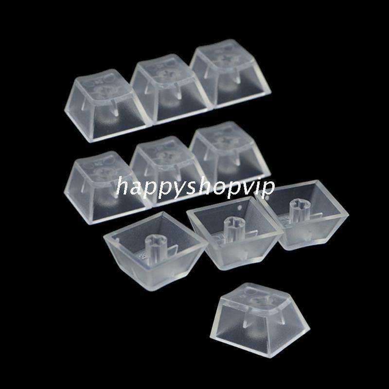 HSV 10Pcs Transparent ABS Keycaps Mechanical keyboard Matte Backlit Key caps For Cherry Gateron Kailh Switch R4 R3 R2 R1