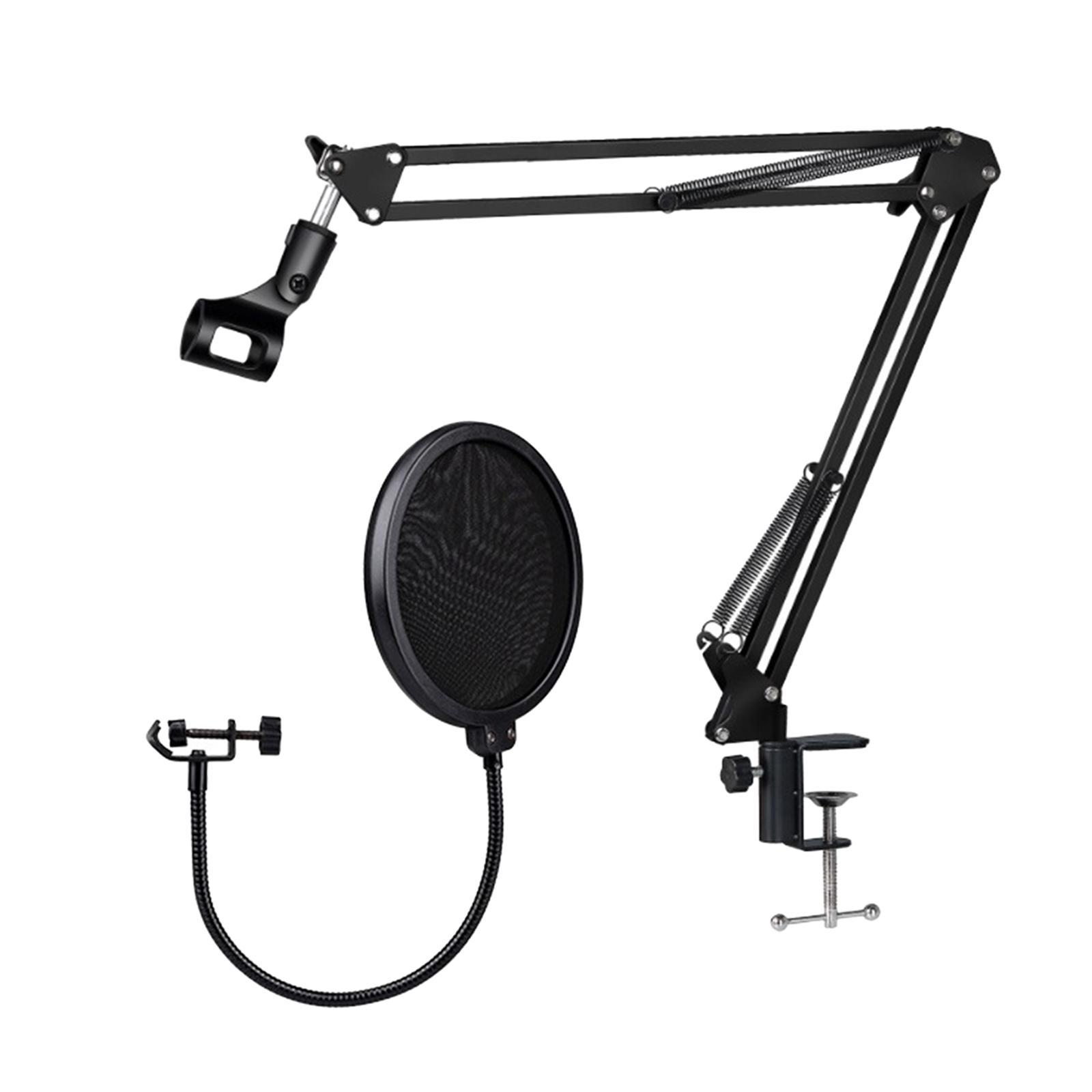 Microphone Stand Kit NB35 Recording Equipment Foldable Shock Mount for Streaming Desktop