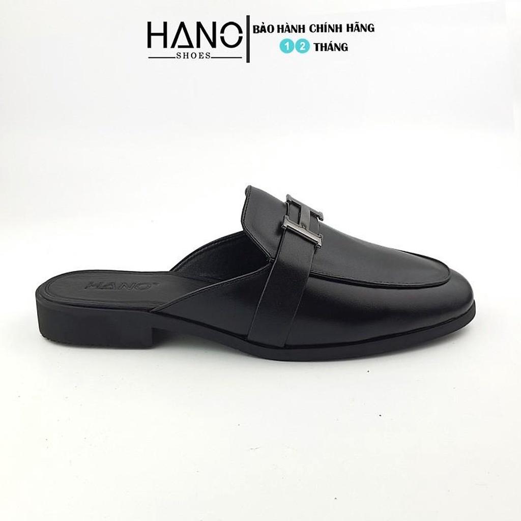 HANO - Giày Sục Nam Da Pu Khóa chữ H Trẻ Trung Trẻ Trung Chuẩn Xịn Êm chân S1167