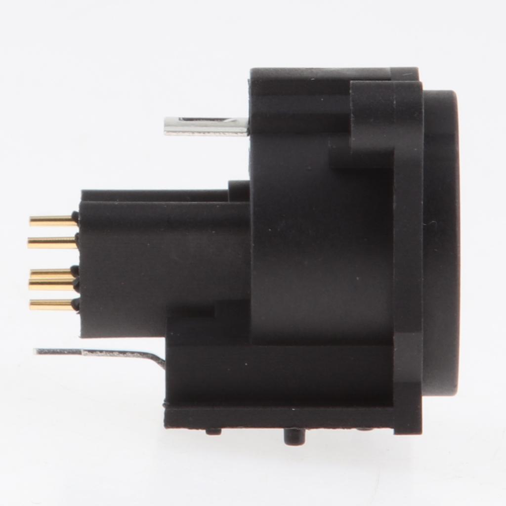 5 pin Male XLR Chassis Mounted Socket panel for DMX intercom headset