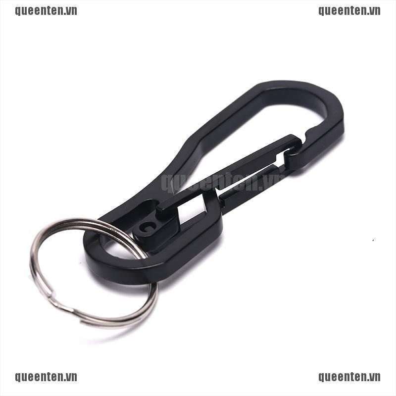 Stainless Steel Climbing Carabiner Key Chain Clip Hook Buckle Keychain Outdoor QUVN