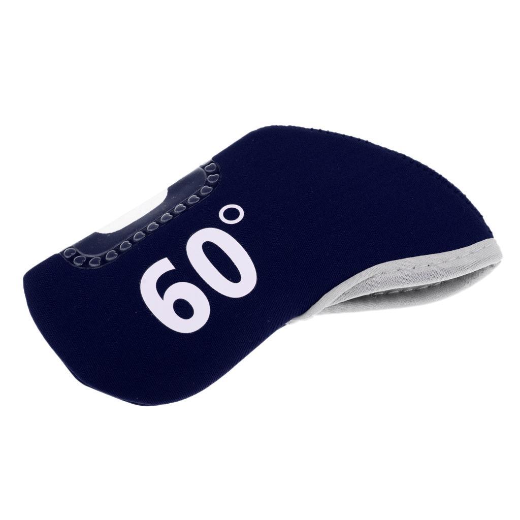 2-5pack Golf Club Iron Putter Headcover Head Cover Protector 60 Degree Navy Blue