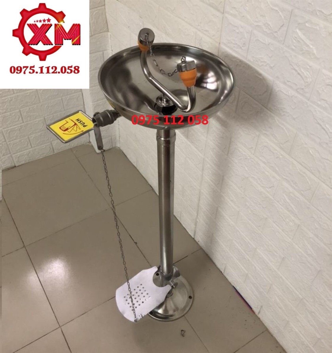 Bồn rửa mắt khẩn cấp cố định đứng