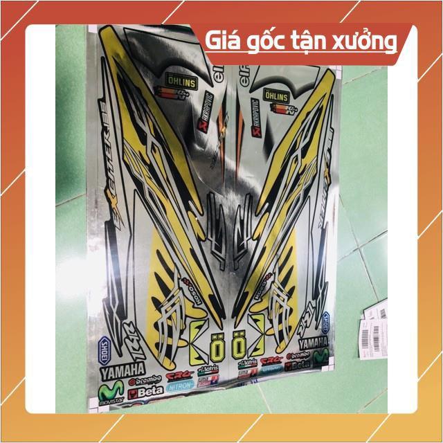 Tem rời ex 2010 lửa vàng đen chất liệu Crom