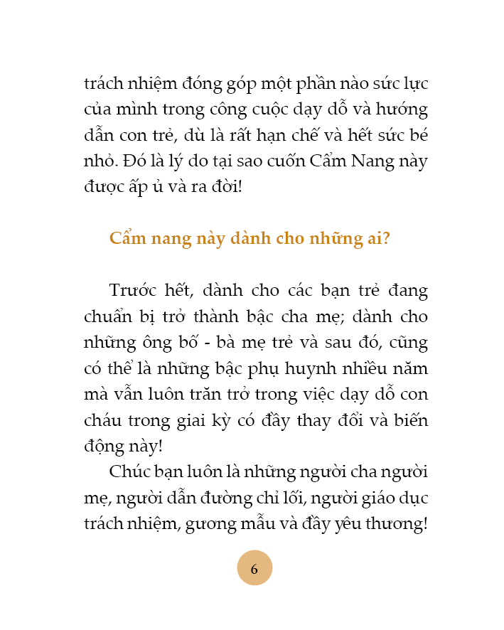 CẨM NANG DẠY CON - Dành Cho Cha Mẹ Trẻ Và Các Bạn Chuẩn Bị Lập Gia Đình (In lần thứ 2)