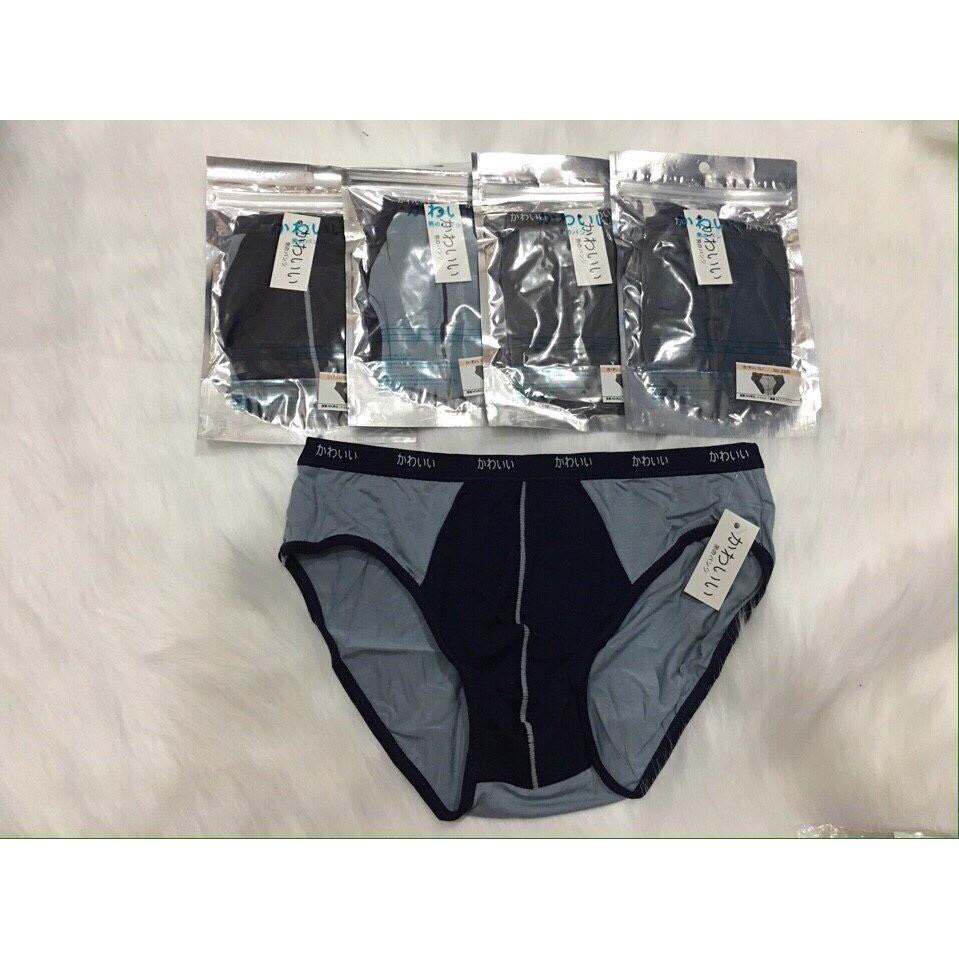 Combo 5 quần sịp chéo nam Nhật loại 1 túi zip bạc/ chất cực đẹp
