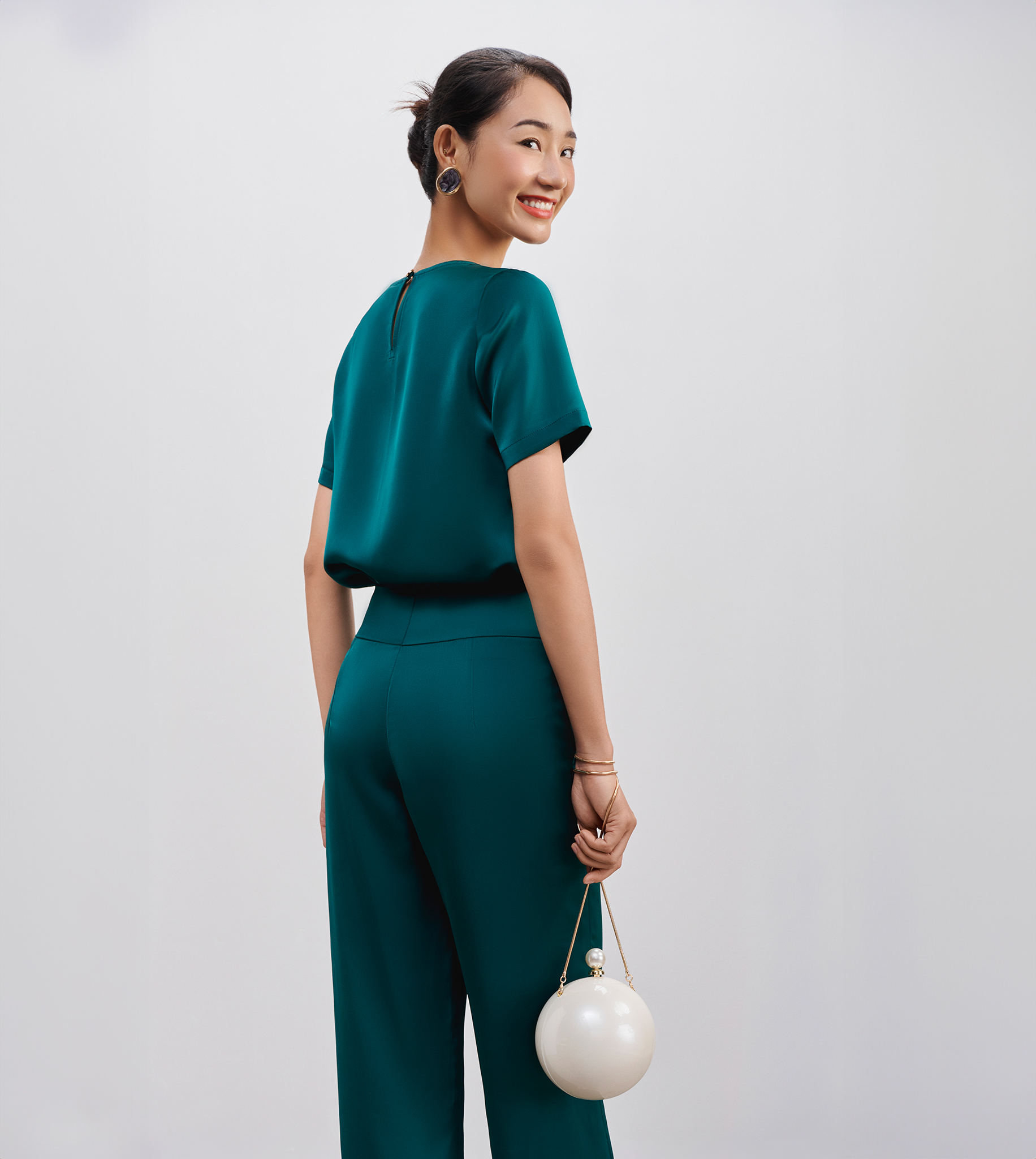 Quần Ống Suông Cúc Phương PAN066 thời trang thiết kế Hity