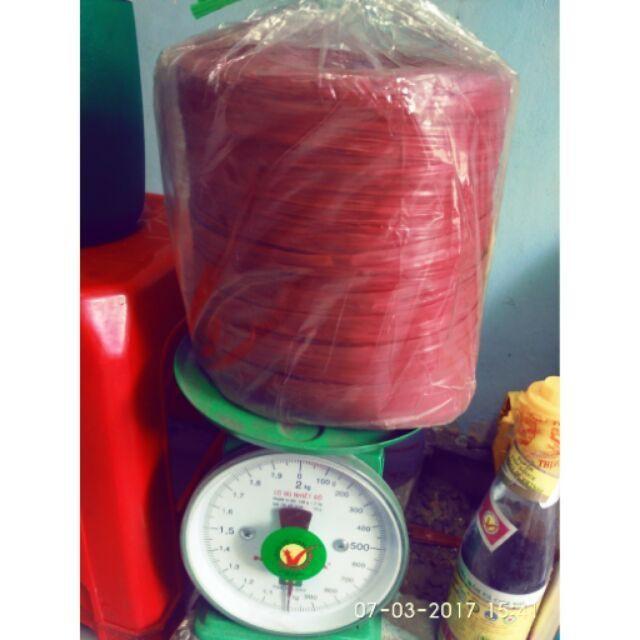 Dây Nilong 1 Cuộn To trọng lượng 800 gram buộc hàng xanh đỏ ,