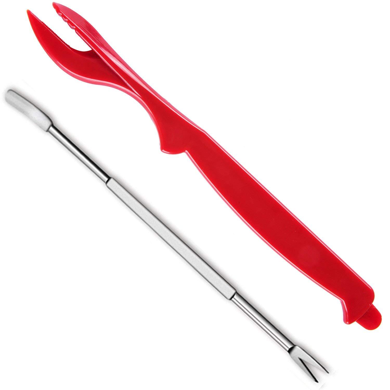 Bộ dụng cụ hải sản 20 phần với 10 người gọt vỏ tôm hùm và 10 dĩa, bánh quy hải sản cho tôm hùm, cua, quyền nuôi con, tôm, tôm, dao vỏ