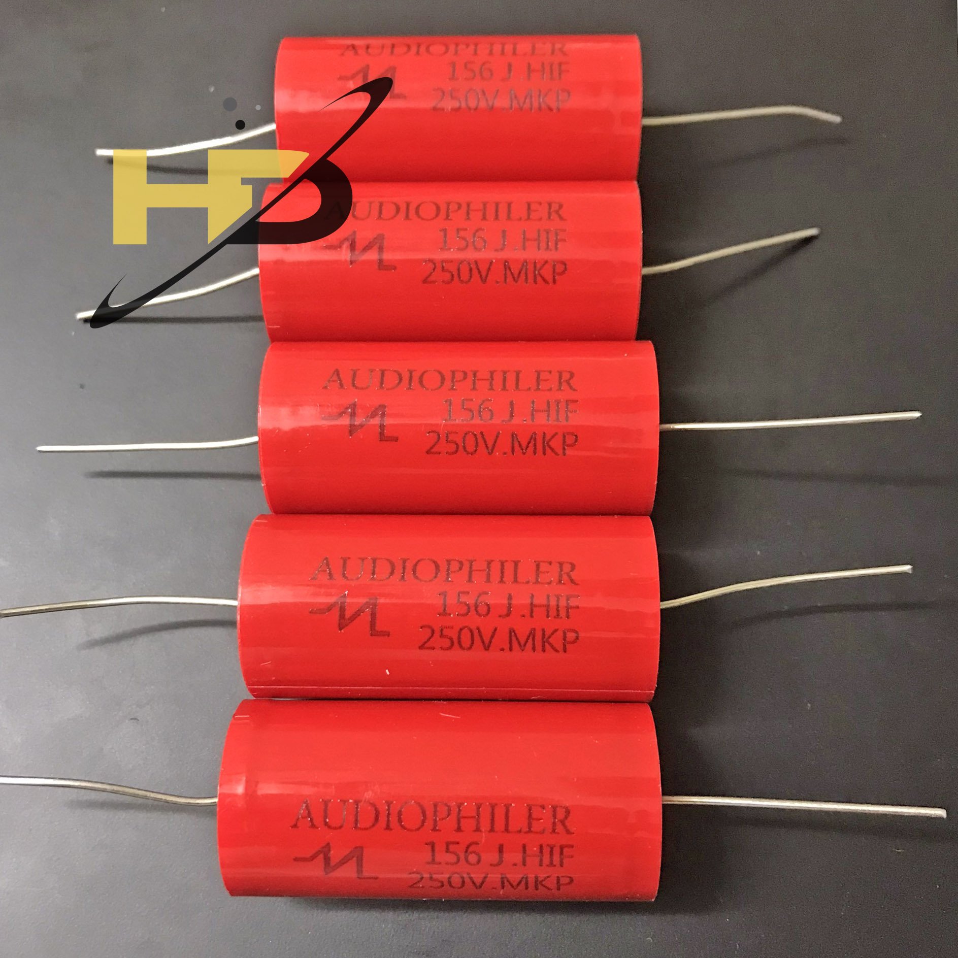 Tụ Loa 15uF 250V 156J Audiophiler Màu Đỏ Mới