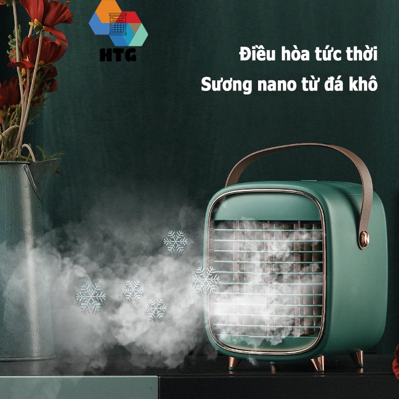 Quạt mini để bàn hơi nước LDL-Y3, 3 Cấp Độ, Không Dây, Giảm Nhiệt Nhanh Chóng, Có Thể Sử Dụng Nước Đá Siêu Mát, Hàng Chính Hãng