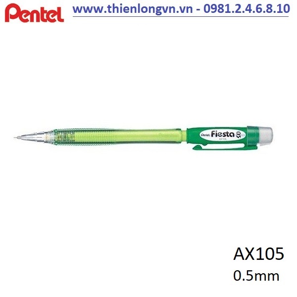 Bút chì kim 0.5mm Pentel Fiesta AX105 màu xanh lá