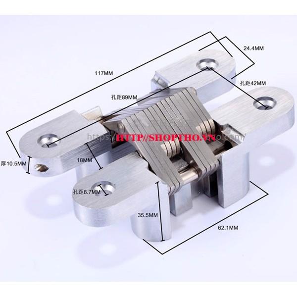 Bản lề chữ thập cỡ 5 KT: 25*117mm )