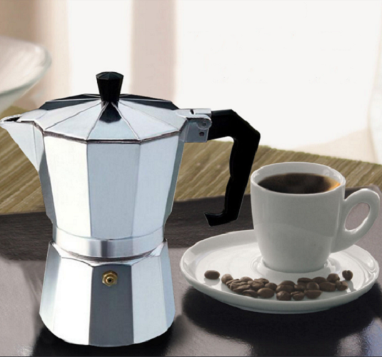 Ấm pha cà phê moka express cappuccino Aluminum cao cấp 150ml - dùng được mọi loại bếp - Skylife