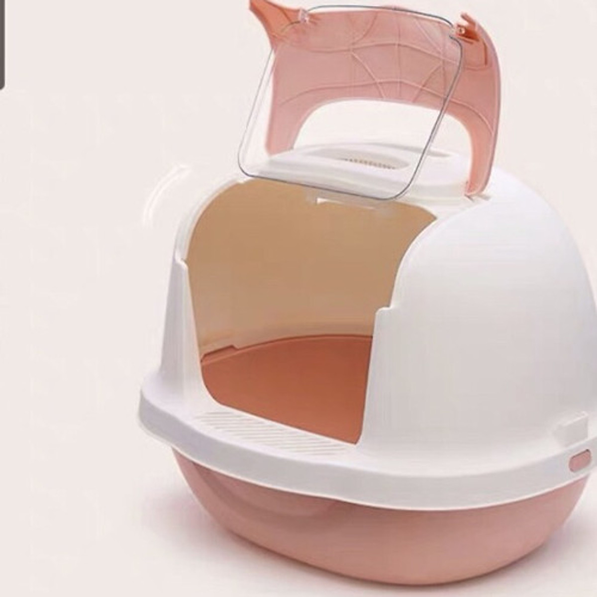 Nhà vệ sinh cho mèo cao cấp nắp bật pastel - tặng kèm xẻng