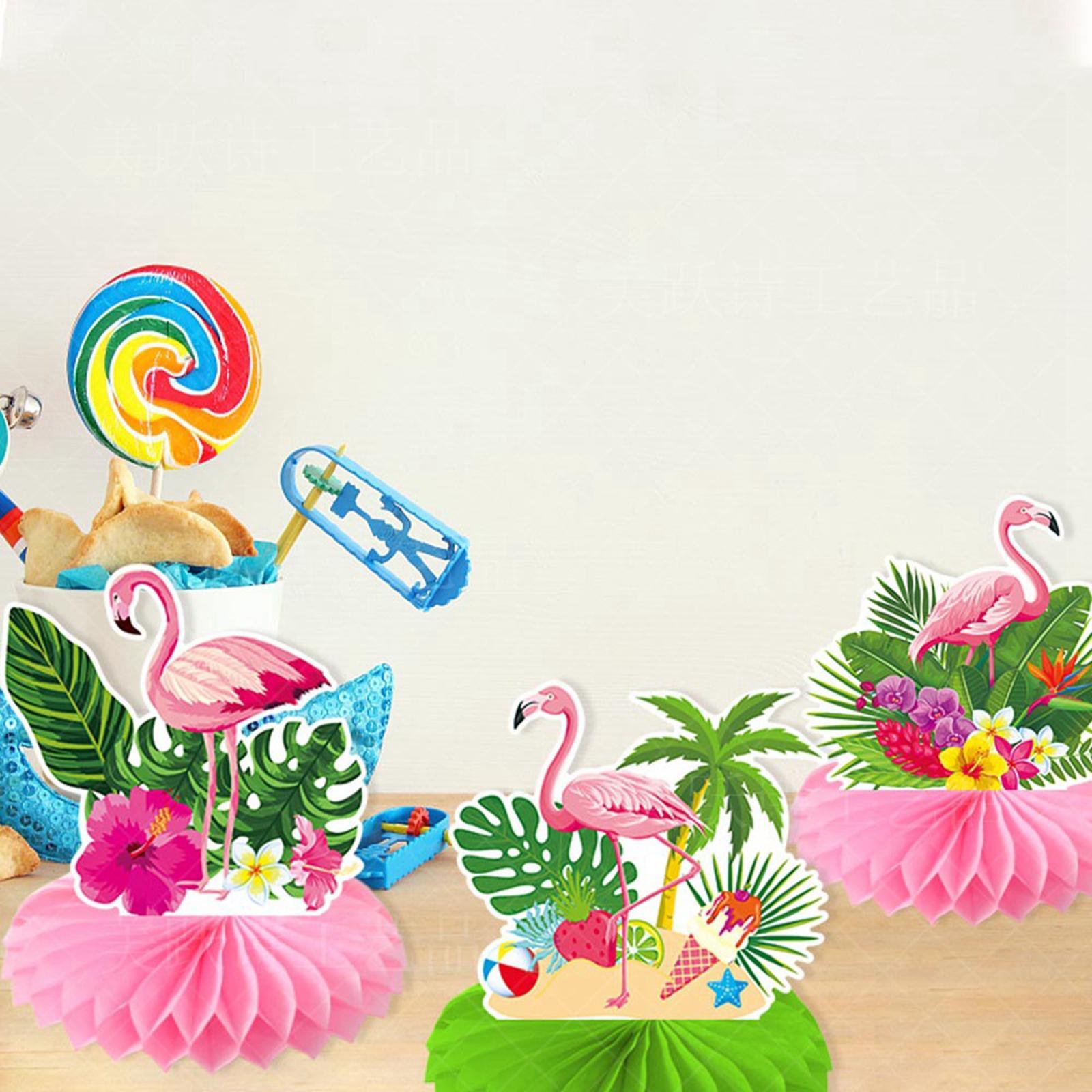 9Pcs Luau Honeycomb Centerpieces aloha tables Centerpieces for Holiday
