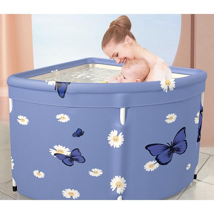 Bồn Tắm Gia Đình Bo Góc Tiết Kiệm Không Gian Spa Bathtub Có Thể Gập Hanrui Shop VN