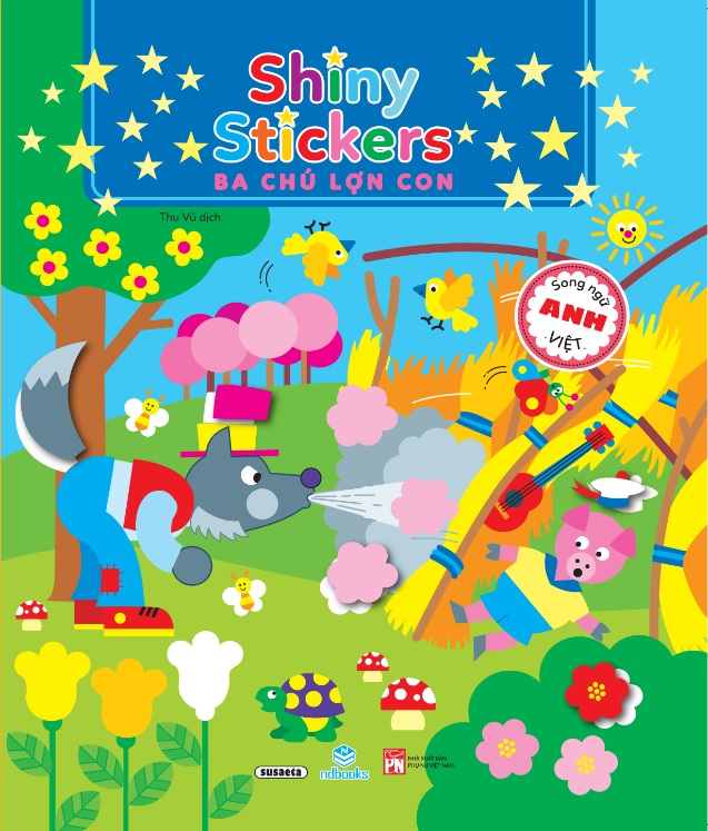 Combo 4 cuốn: Shiny Stickers song ngữ Anh-Việt