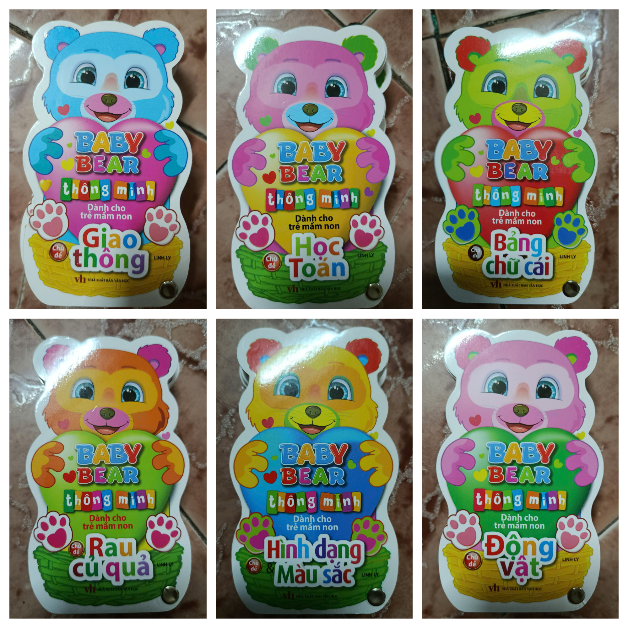 Bộ Baby Bear Thông Minh Dành Cho Trẻ Mầm Non - Bộ 6 Cuốn + Tặng Sticker Ngẫu Nhiên