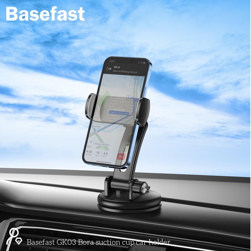 Giá đỡ điện thoại trên ô tô Basefast GK03 - Kẹp trên Taplo , Kính chắn gió chất liệu cao cấp chắc chắn - Hàng Chính Hãng