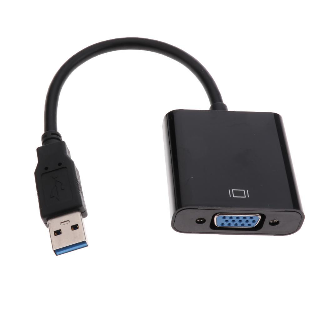 USB 3.0 to VGA External Video Card Multi Monitor Adapter Cable for Laptop #1