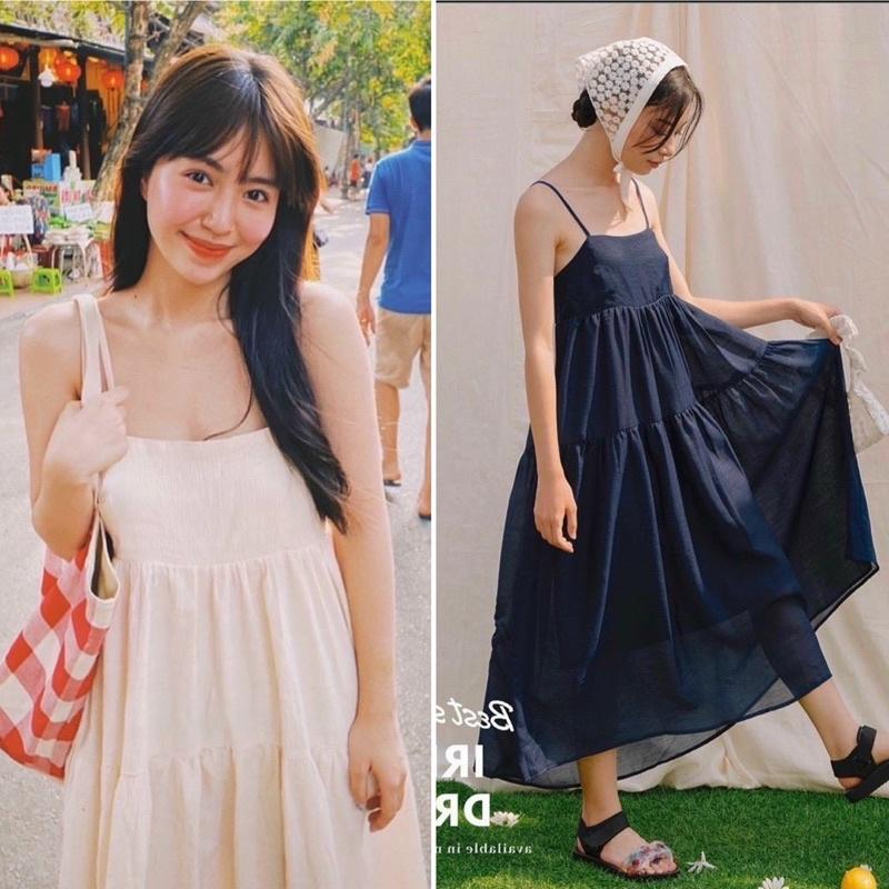 Đầm suông hai dây babydoll