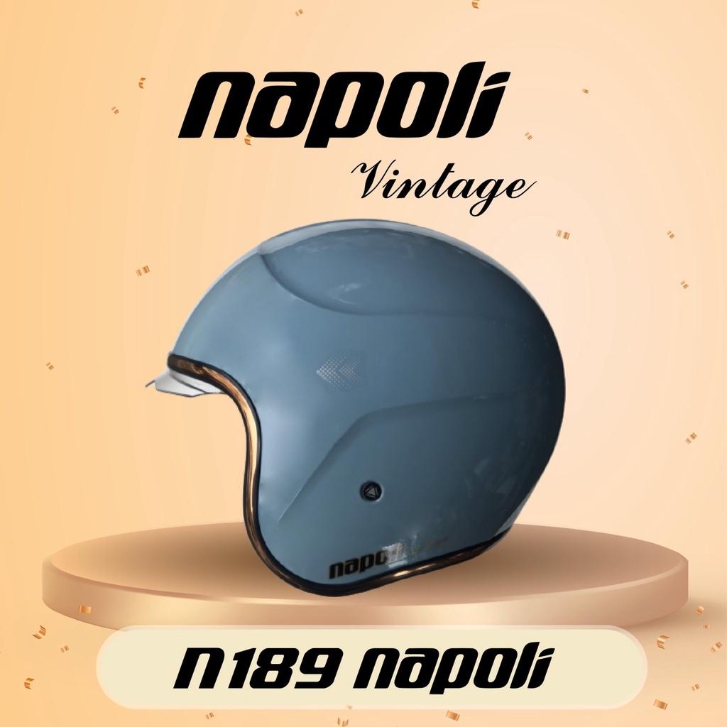 Mũ Bảo Hiểm 3/4 Napoli N189 Kính Âm Freesize ( Đủ Màu )