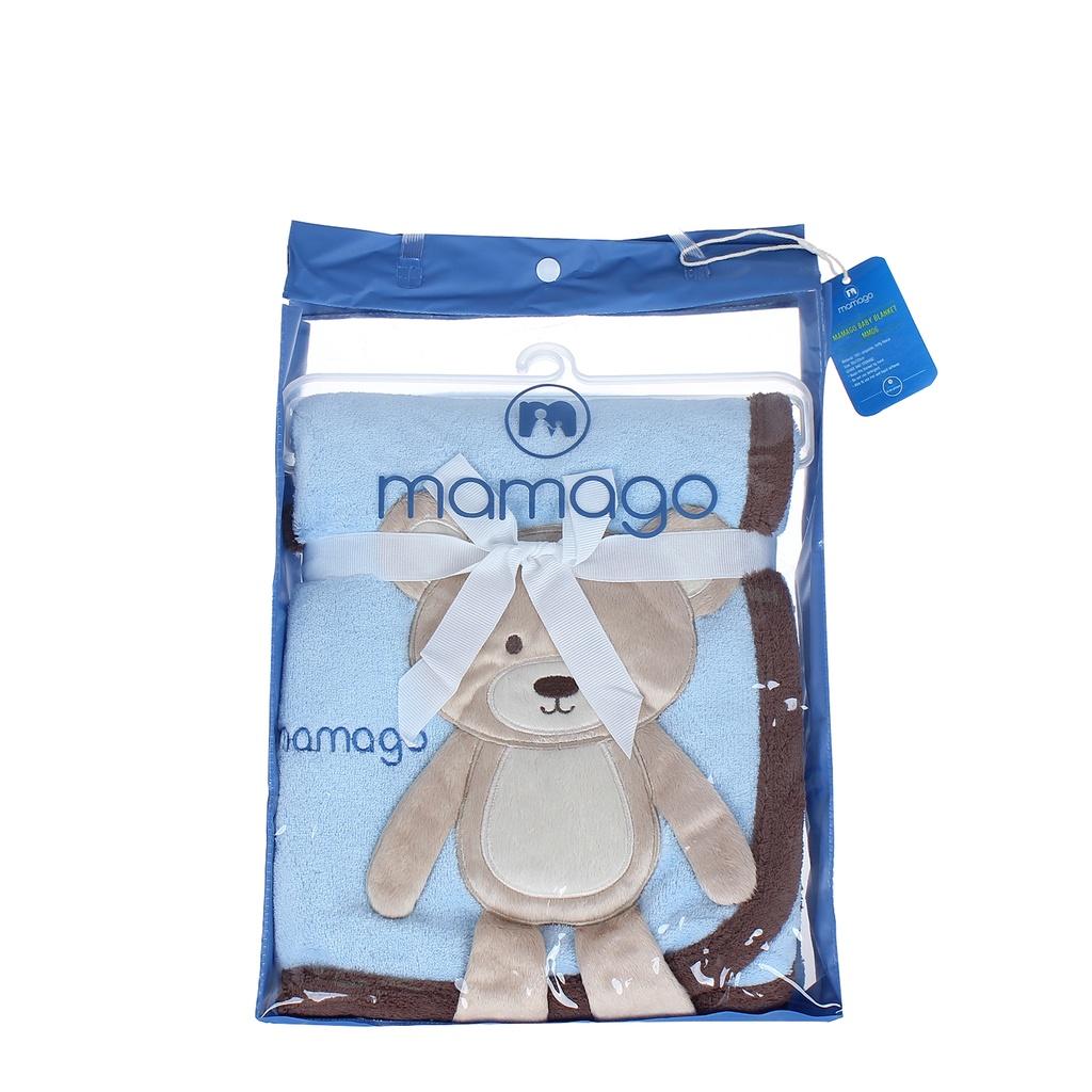 Chăn bông 2 lớp Mamago đính chú gấu MM06