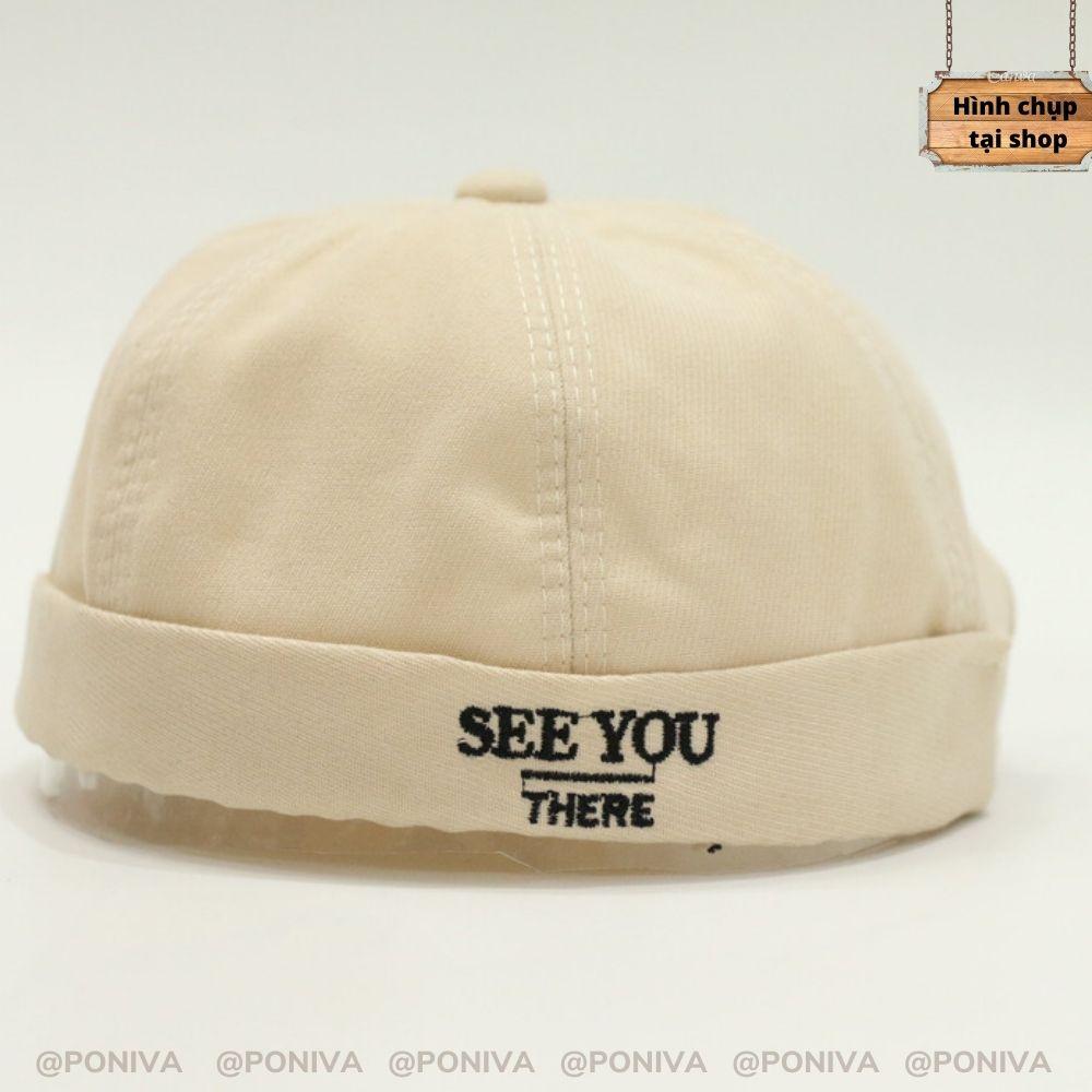 Nón Mũ Beanie vành tròn ️ Mũ tròn SEE YOU phong cách Hàn Quốc form Unisex nam nữ mẫu mới nhất 2022